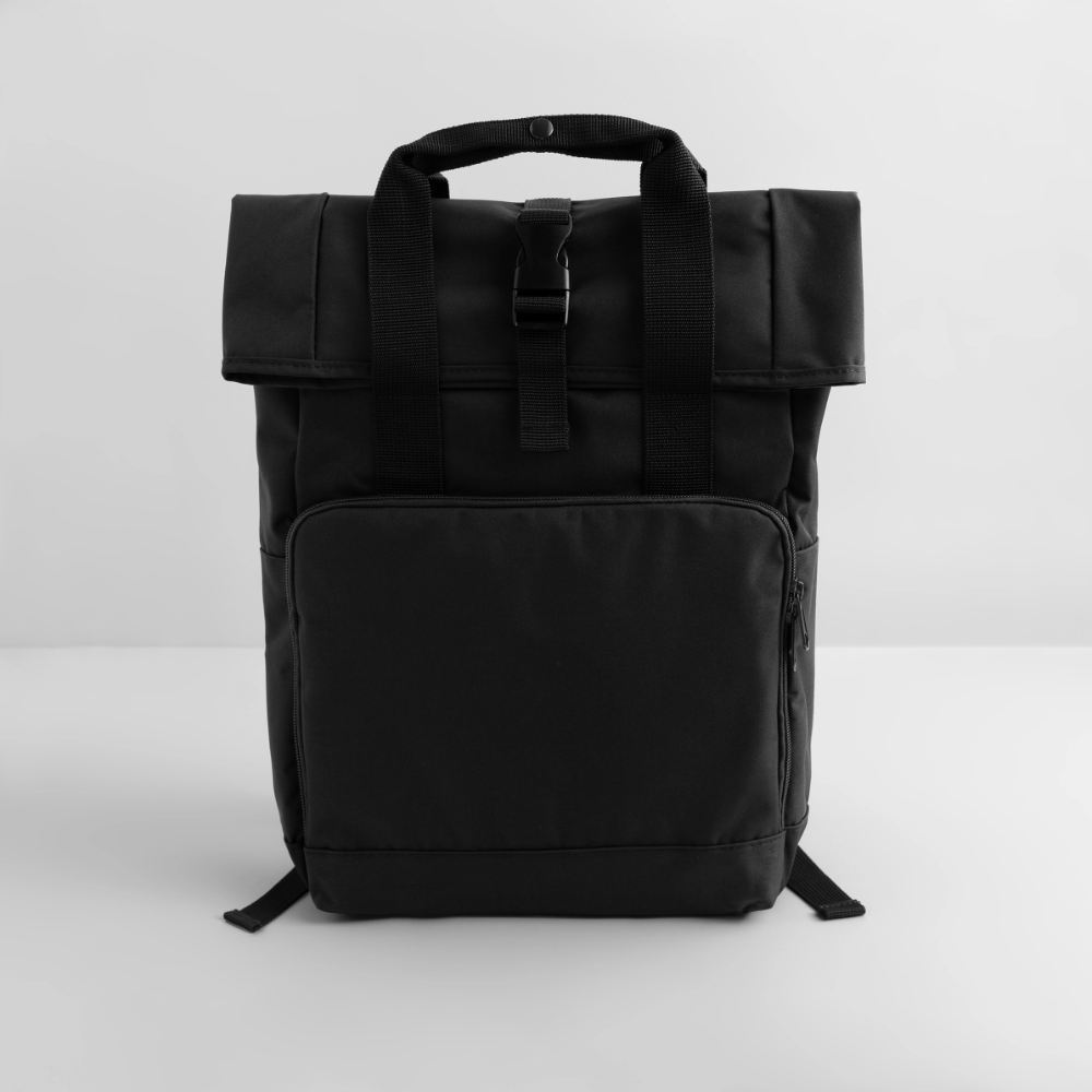 Roll Top Backpack - black