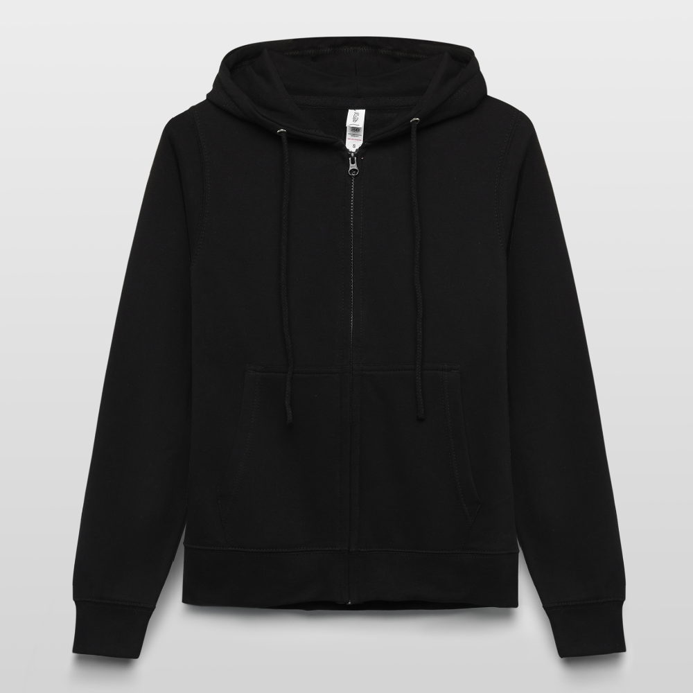 Women’s Zip-Up Hoodie - black