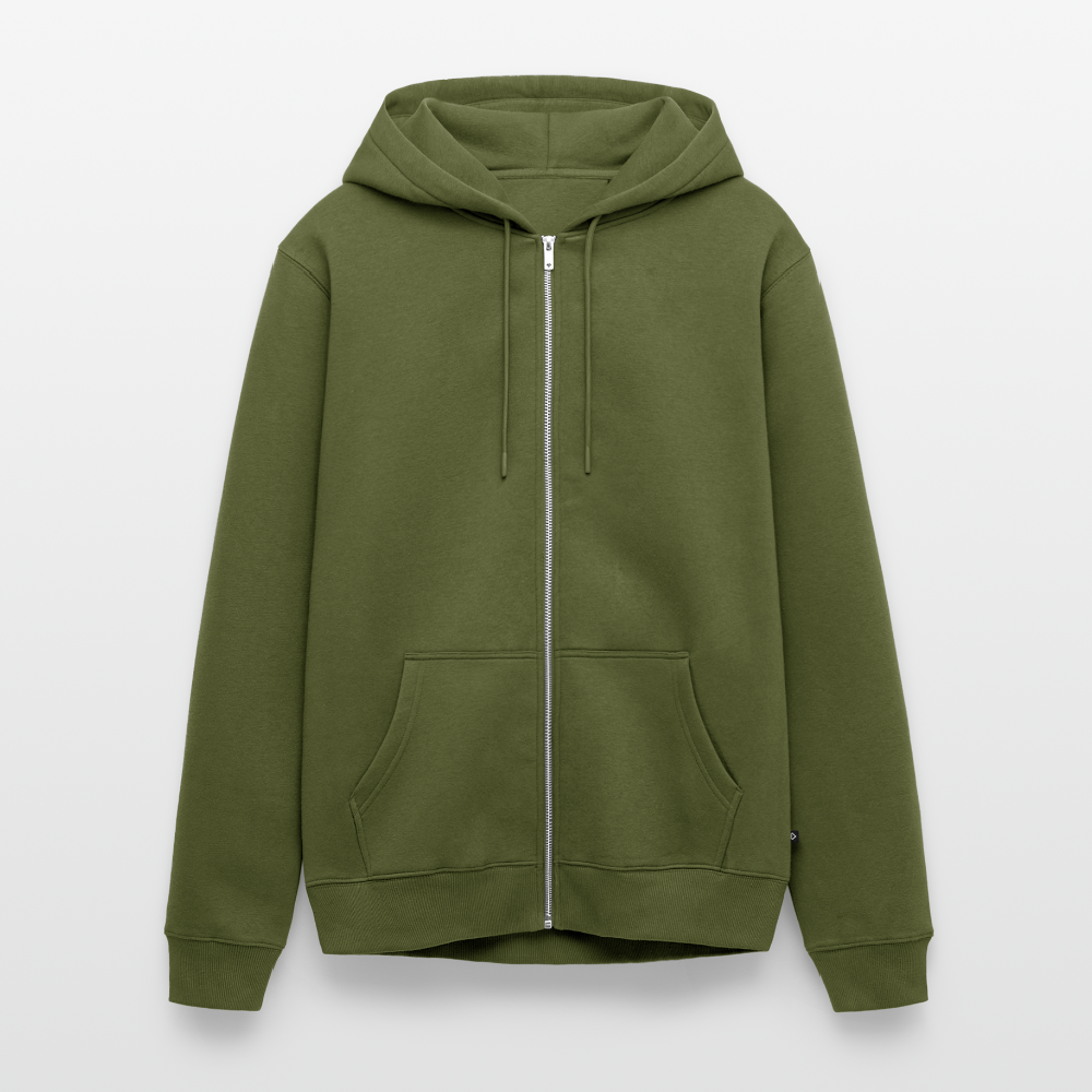 Men's Zip-Up Hoodie - khaki