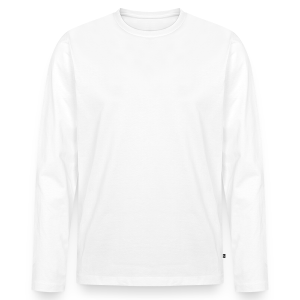Men's Organic Long Sleeve Tee - white