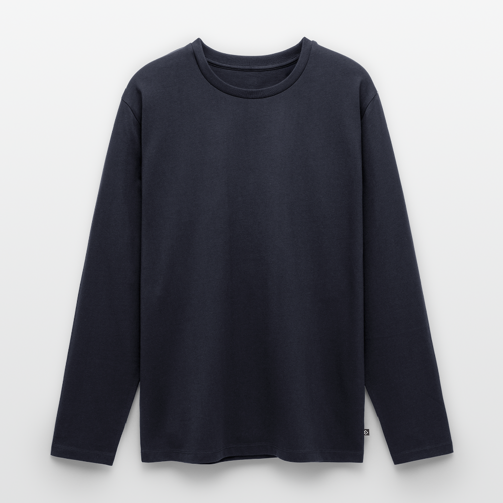 Men's Organic Long Sleeve Tee - navy