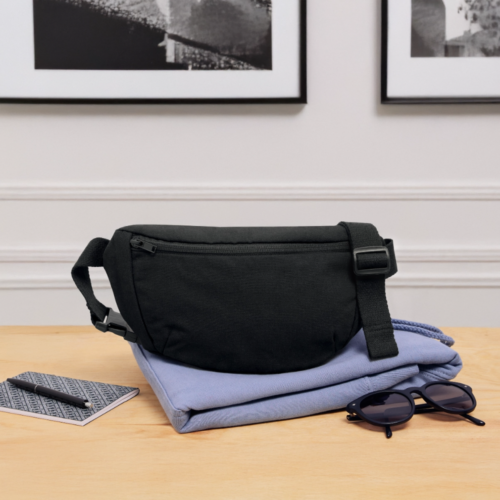 Recycled Hip Bag - black