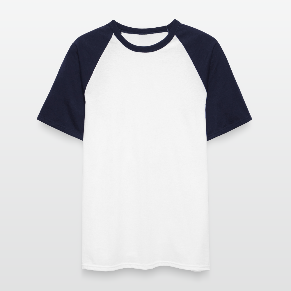 Men’s Baseball Tee - white/navy