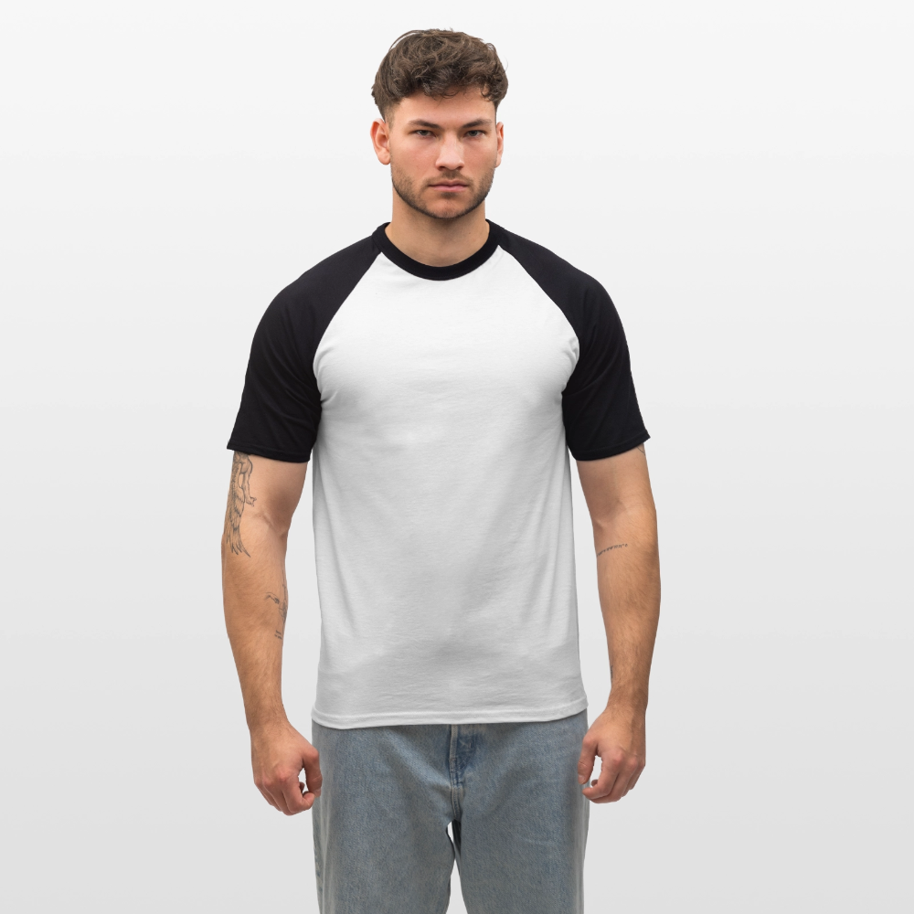 Men’s Baseball Tee - white/black