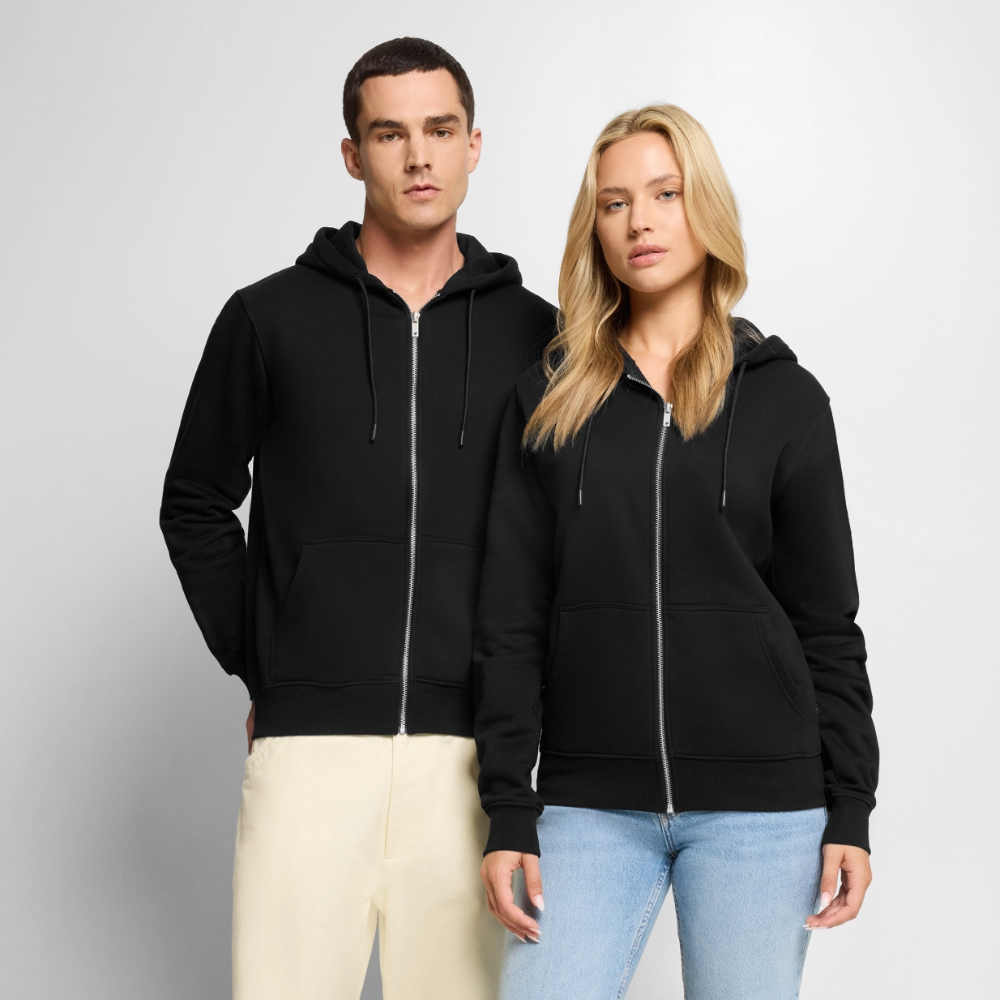Men's Zip-Up Hoodie - black