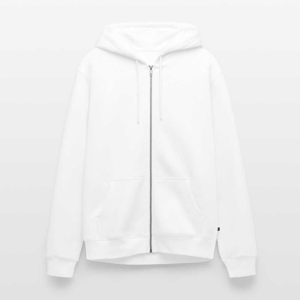 Men's Zip-Up Hoodie - white