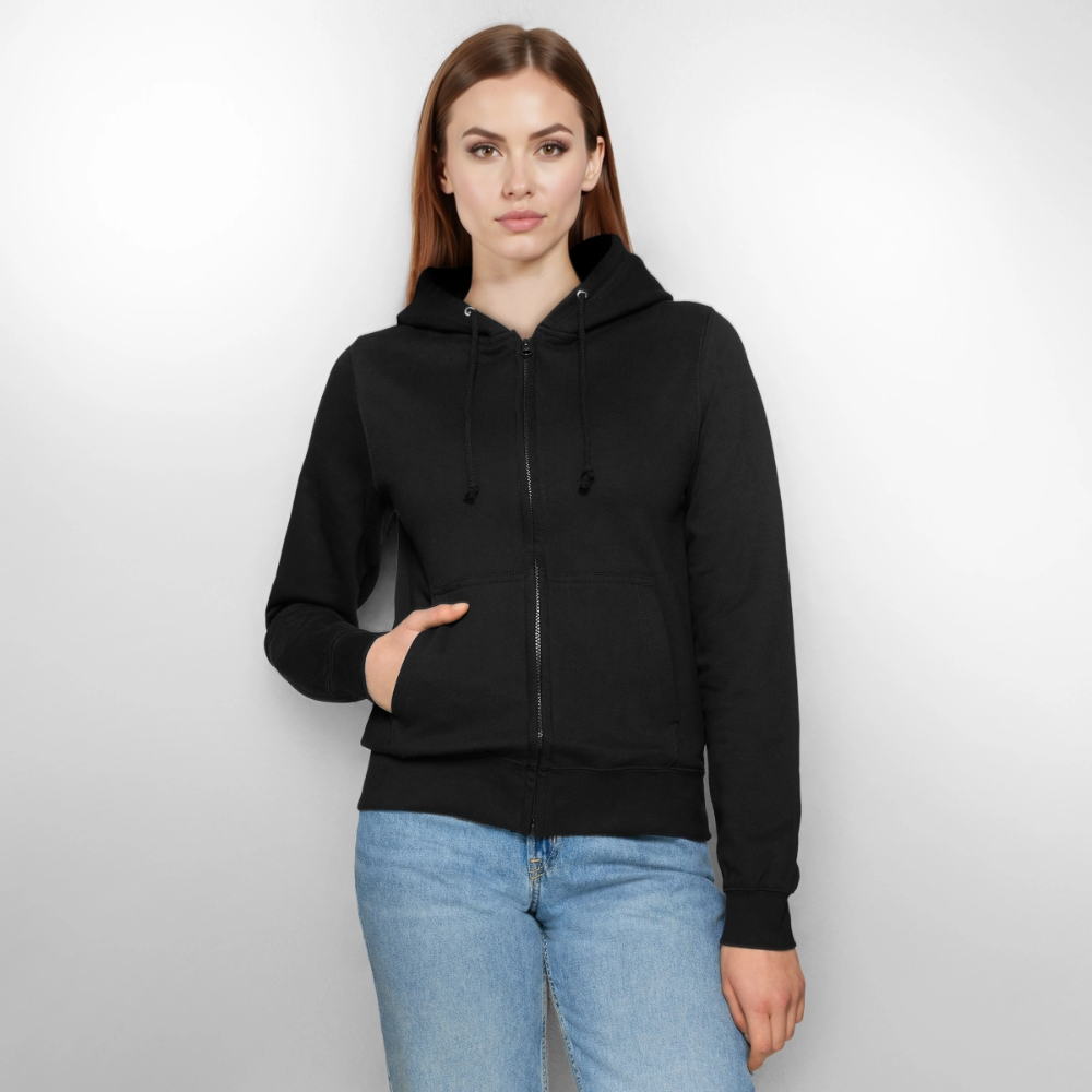 Women’s Zip-Up Hoodie - black