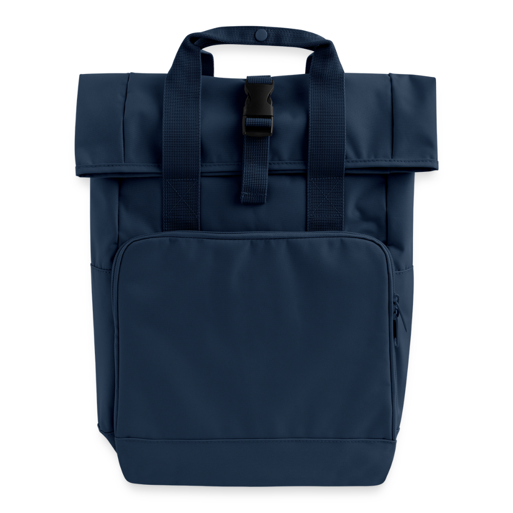Roll Top Backpack - navy