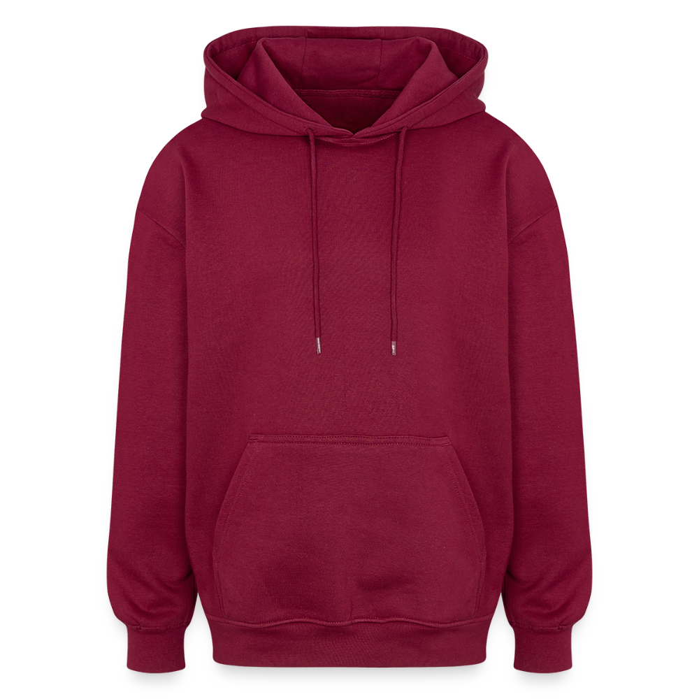 Men's Oversized Hoodie - burgundy