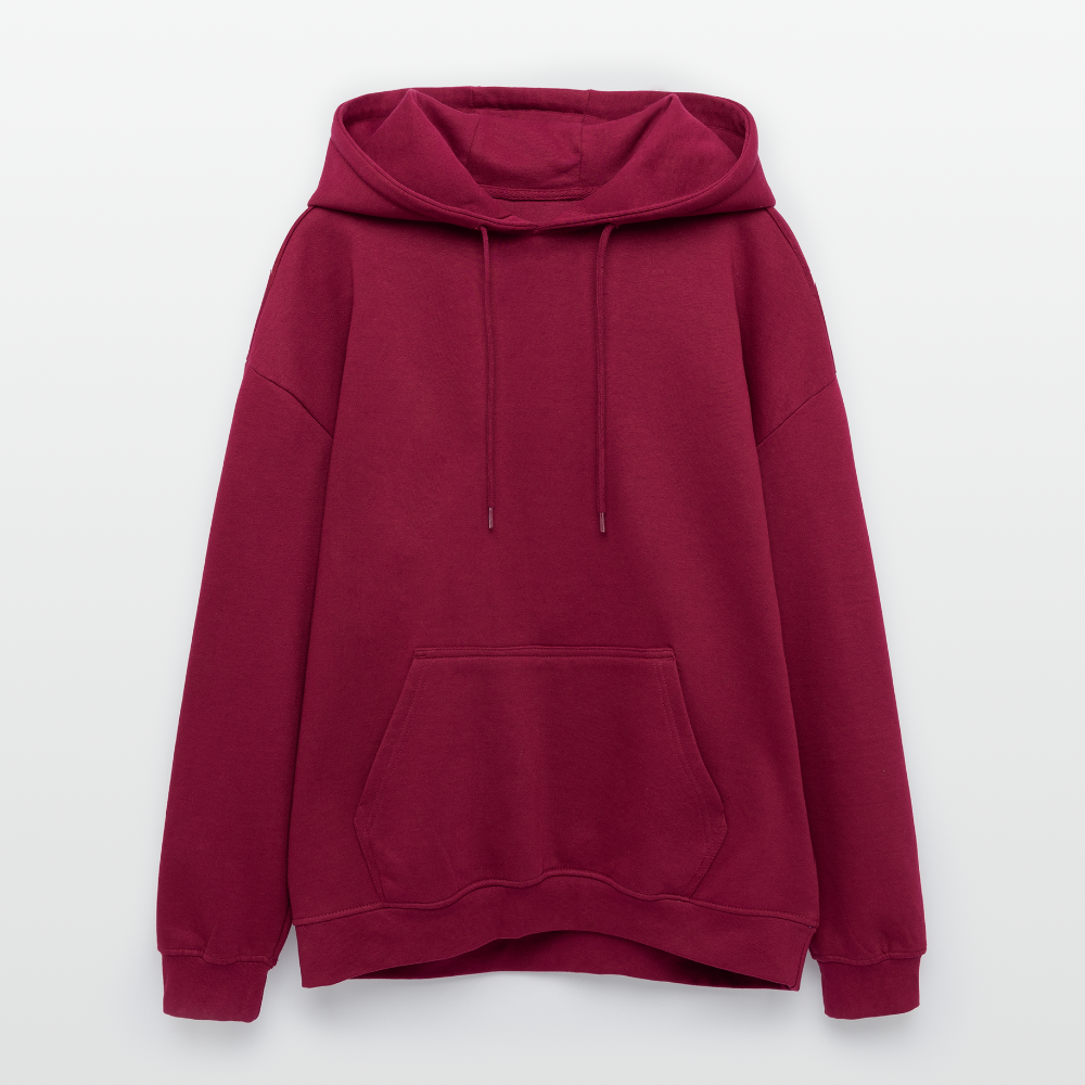 Men's Oversized Hoodie - burgundy