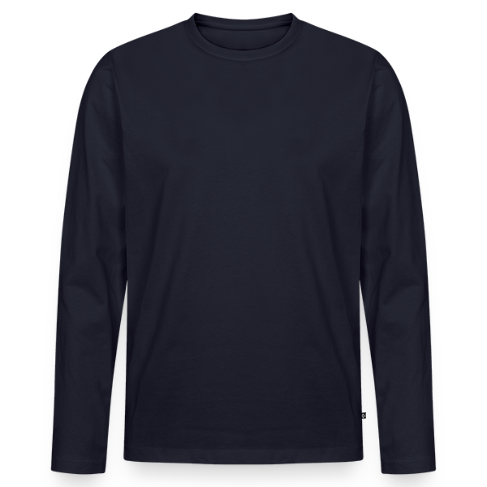 Men's Organic Long Sleeve Tee - navy
