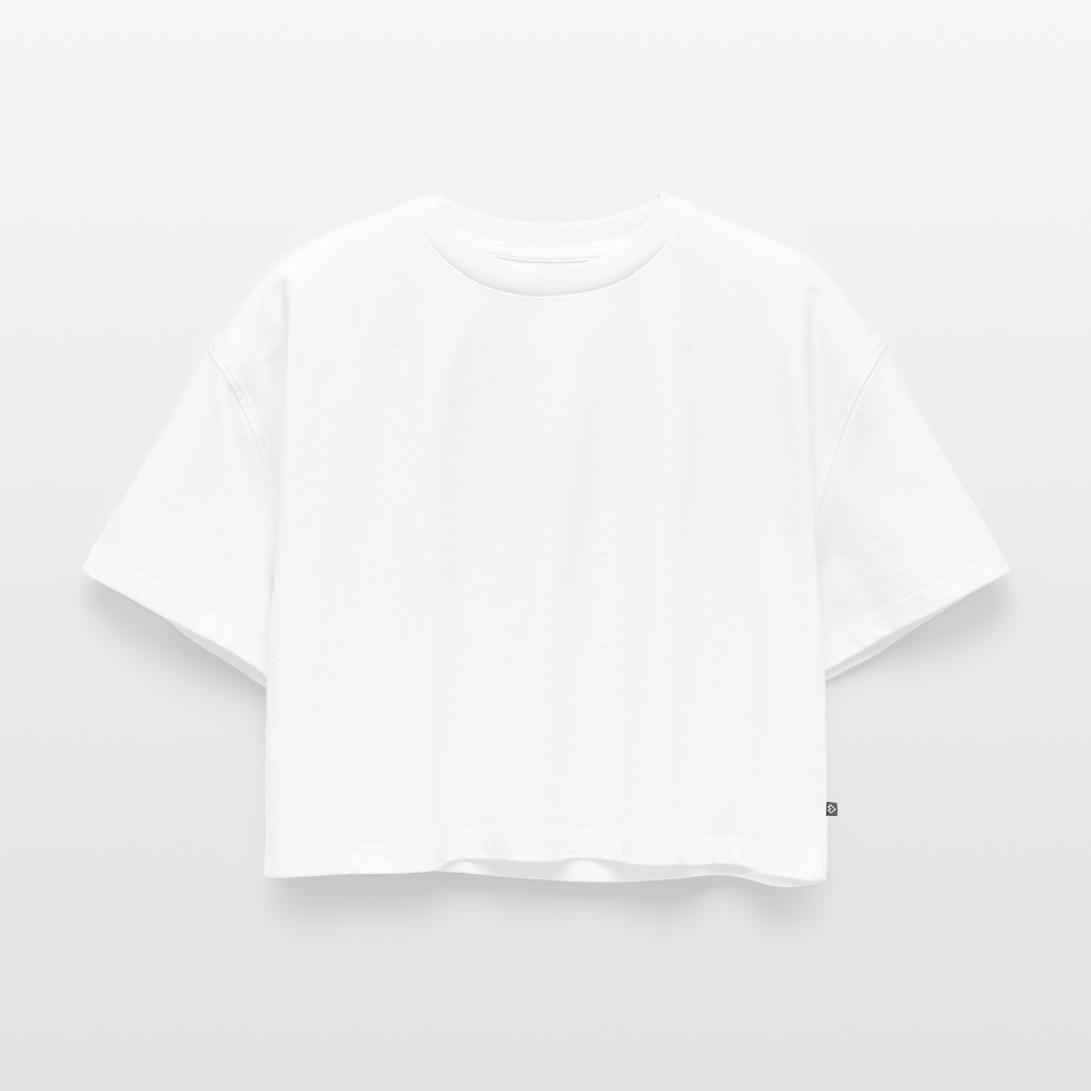 Women’s Cropped Tee - white