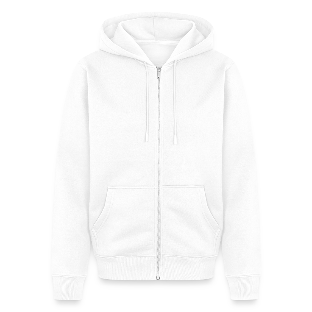 Men's Zip-Up Hoodie - white