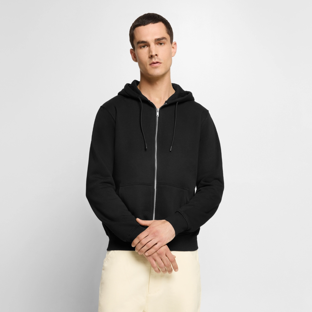 Men's Zip-Up Hoodie - black