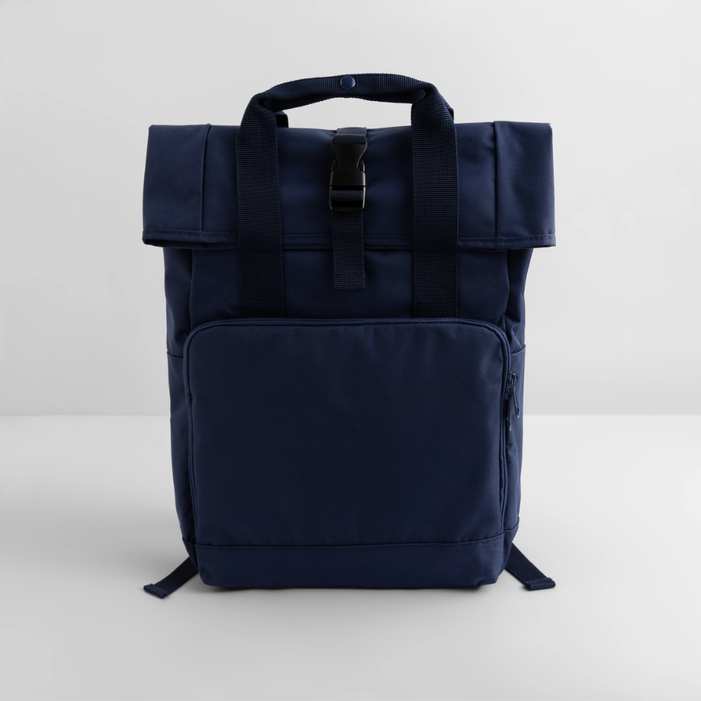 Roll Top Backpack - navy
