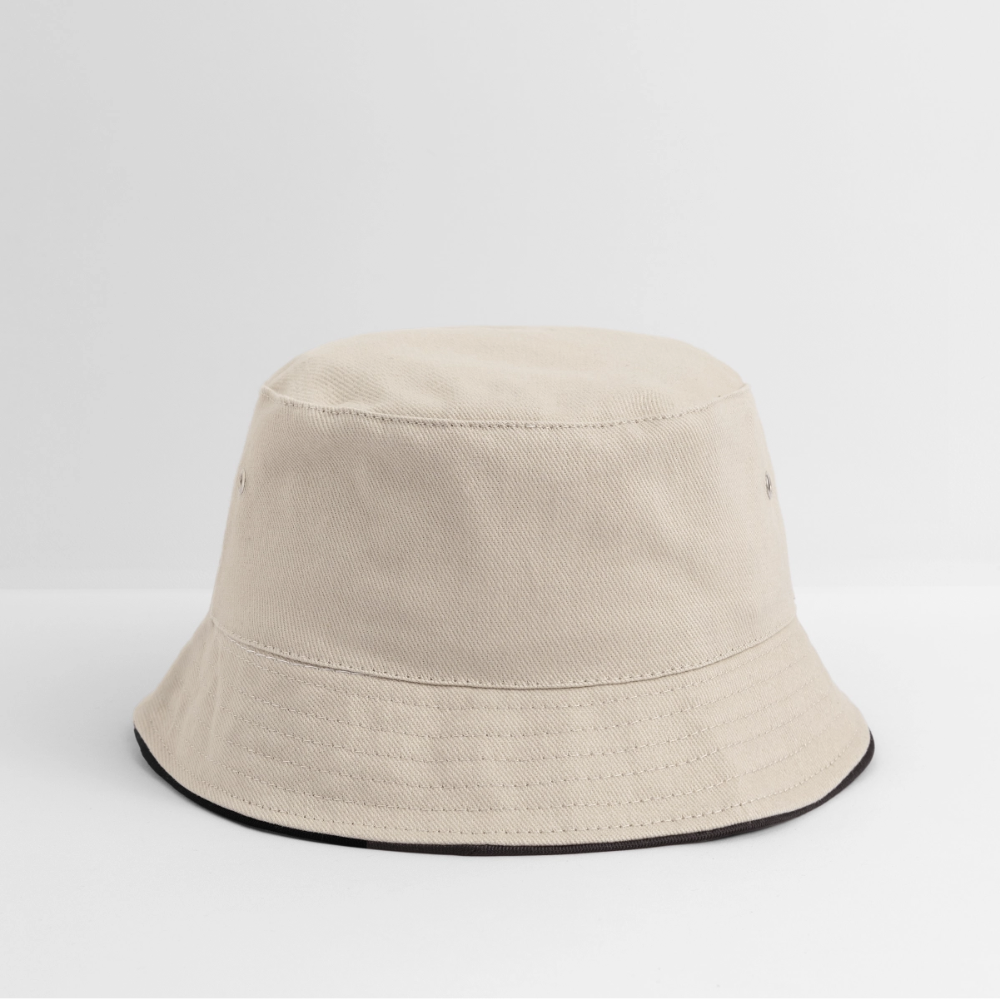Bucket Hat - ecru/navy